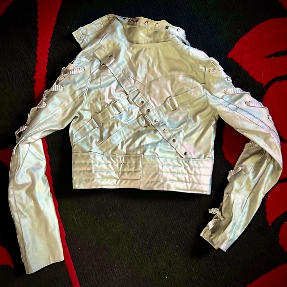 Custom holographic biker jacket - Picture 2 of 3